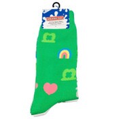 Wholesale - 2pk GREEN GENERAL MILLS THE GOOD STUFF CREW SOCKS SIZE 10-13, UPC: 193159197872